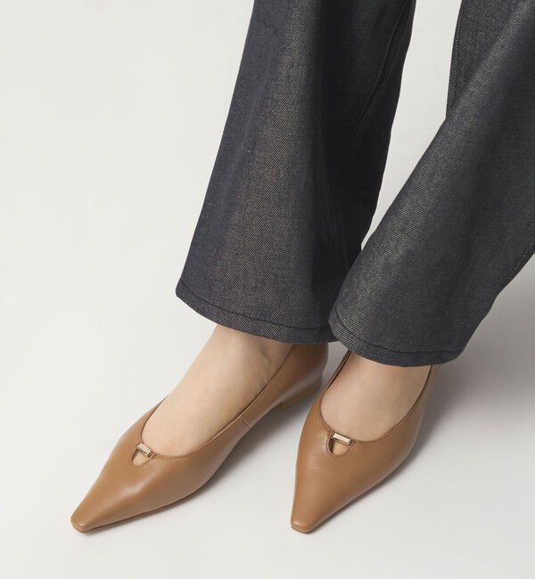 ODETTE E ODILE「レクタングルメタル フラット20&uarr;」|パンプス|