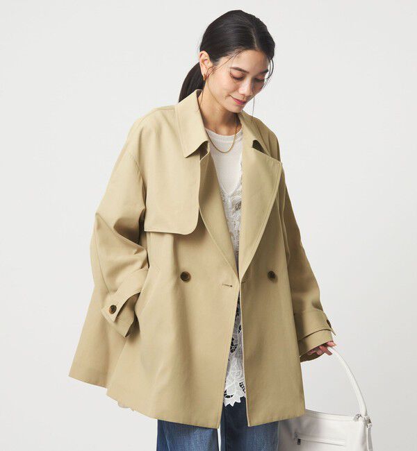 UNITED ARROWS green label relaxing「［size SHORTあり］ミドル トレンチ コート 撥水」|トレンチコート|