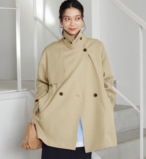 UNITED ARROWS green label relaxing「［size SHORTあり］ミドル トレンチ コート 撥水」|トレンチコート|