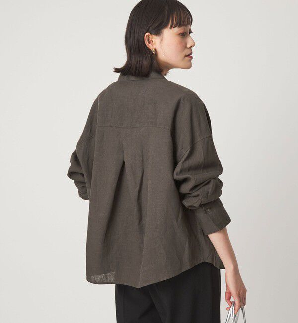 UNITED ARROWS green label relaxing「【結論シリーズ】リネンバランスシャツ［size SHORTあり］」|シャツ・ブラウス|