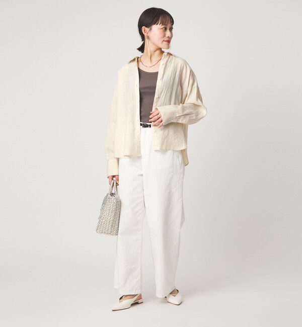 UNITED ARROWS green label relaxing「【結論シリーズ】リネンバランスシャツ［size SHORTあり］」|シャツ・ブラウス|