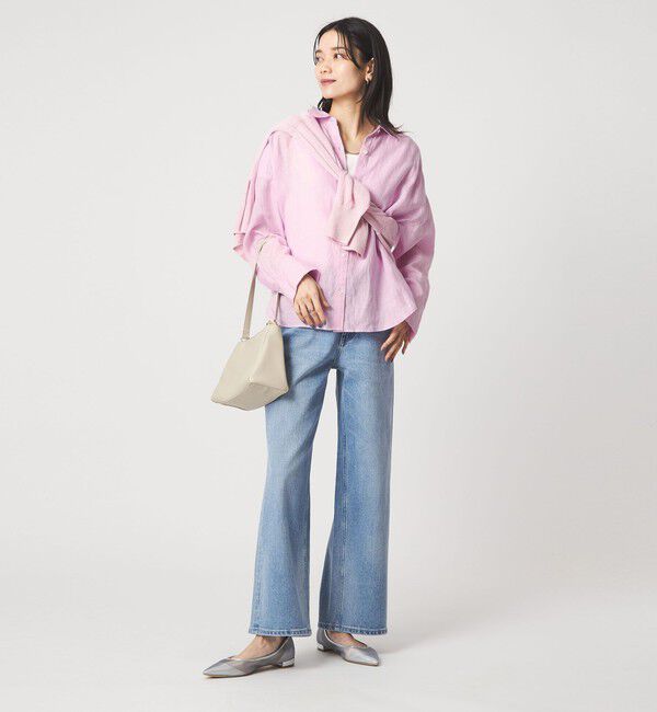 UNITED ARROWS green label relaxing「【結論シリーズ】リネンバランスシャツ［size SHORTあり］」|シャツ・ブラウス|