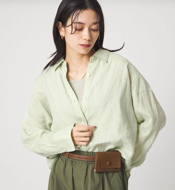 UNITED ARROWS green label relaxing「【結論シリーズ】リネンバランスシャツ［size SHORTあり］」|シャツ・ブラウス|