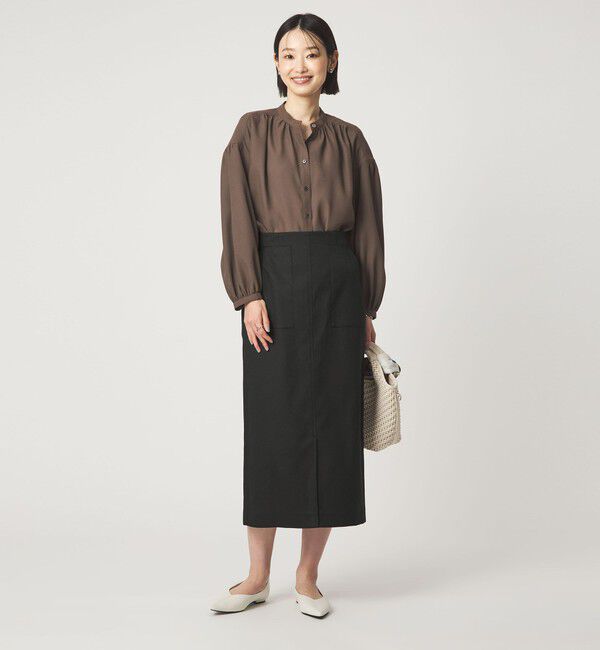 UNITED ARROWS green label relaxing「［size SHORTあり］Daily Chic カラミ タイト スカート マシンウォッシャブル」|タイト|