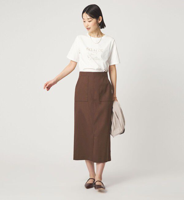 UNITED ARROWS green label relaxing「［size SHORTあり］Daily Chic カラミ タイト スカート マシンウォッシャブル」|タイト|