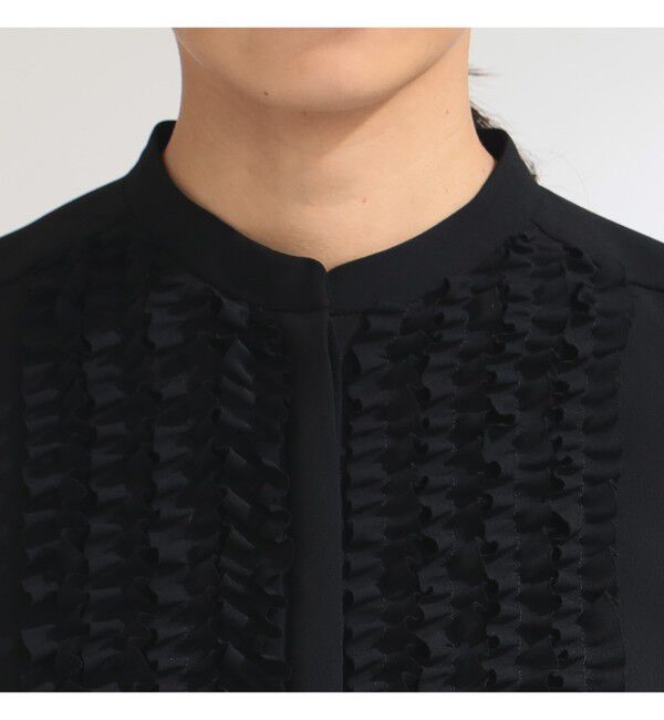 Demi-Luxe BEAMS 「ジョーゼット フリルブラウス＊」|シャツ・ブラウス|