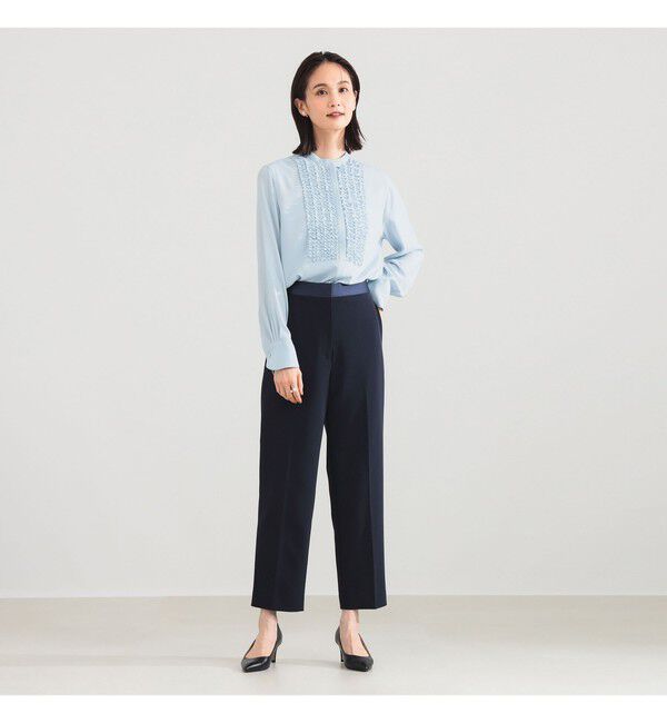 Demi-Luxe BEAMS 「ジョーゼット フリルブラウス＊」|シャツ・ブラウス|