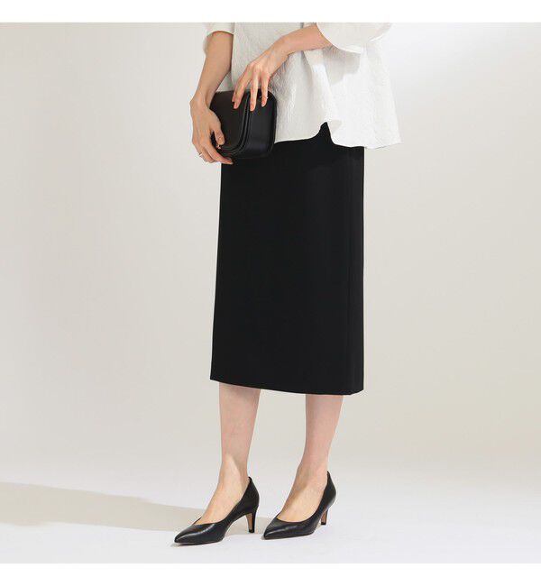 Demi-Luxe BEAMS 「トリアセ セミタイトスカート＊」|スカート|BLACK