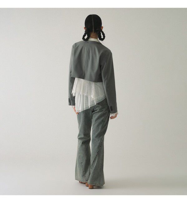 Ray BEAMS 「デニム フレア パンツ」|デニム|