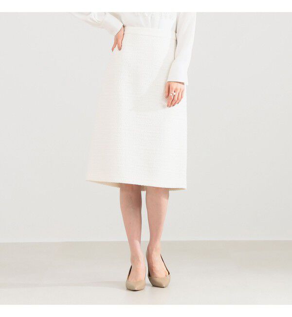 Demi-Luxe BEAMS 「ツイード セミタイト スカート＊」|スカート|BEIGE