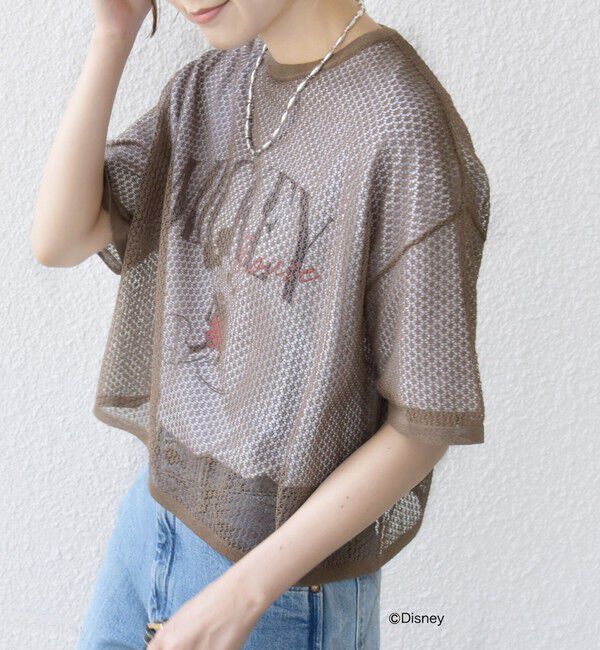 SHIPS for women「〈手洗い可能〉メッシュ編 半袖 ニット プルオーバー」|ニット・セーター|