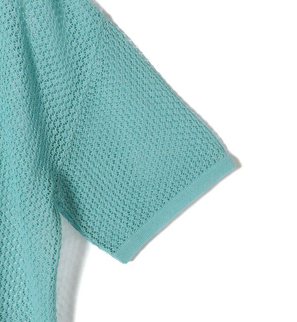 SHIPS for women「〈手洗い可能〉メッシュ編 半袖 ニット プルオーバー」|ニット・セーター|