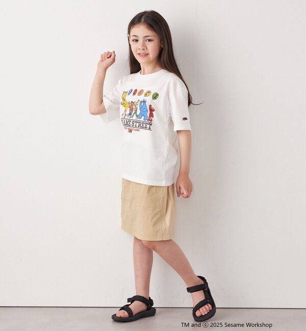 SHIPS any「FRUIT OF THE LOOM: SESAME STREET プリント Tシャツ<KIDS>」|Tシャツ・カットソー|