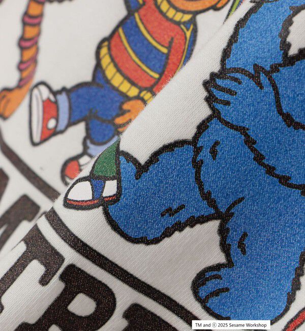 SHIPS any「FRUIT OF THE LOOM: SESAME STREET プリント Tシャツ<KIDS>」|Tシャツ・カットソー|