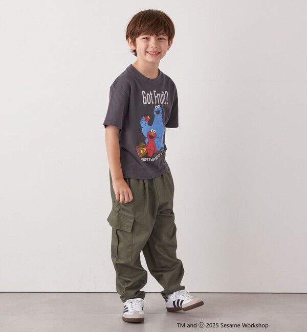 SHIPS any「FRUIT OF THE LOOM: SESAME STREET プリント Tシャツ<KIDS>」|Tシャツ・カットソー|