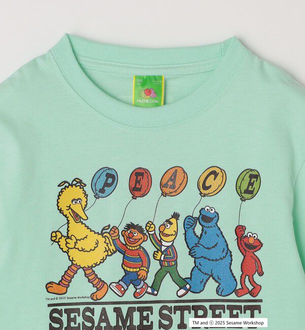 SHIPS any「FRUIT OF THE LOOM: SESAME STREET プリント Tシャツ<KIDS>」|Tシャツ・カットソー|