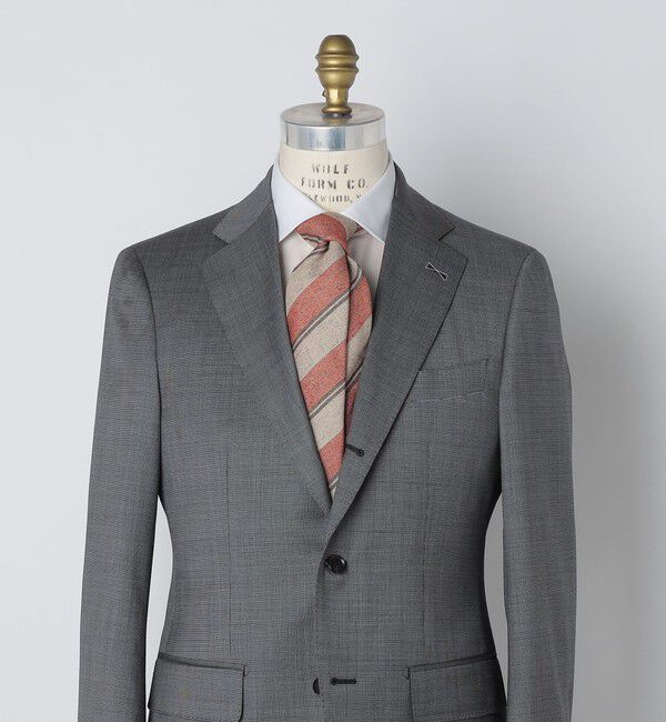 SHIPS「Puccini: シルク メランジ レジメンタル ネクタイ」|ネクタイ・蝶ネクタイ|