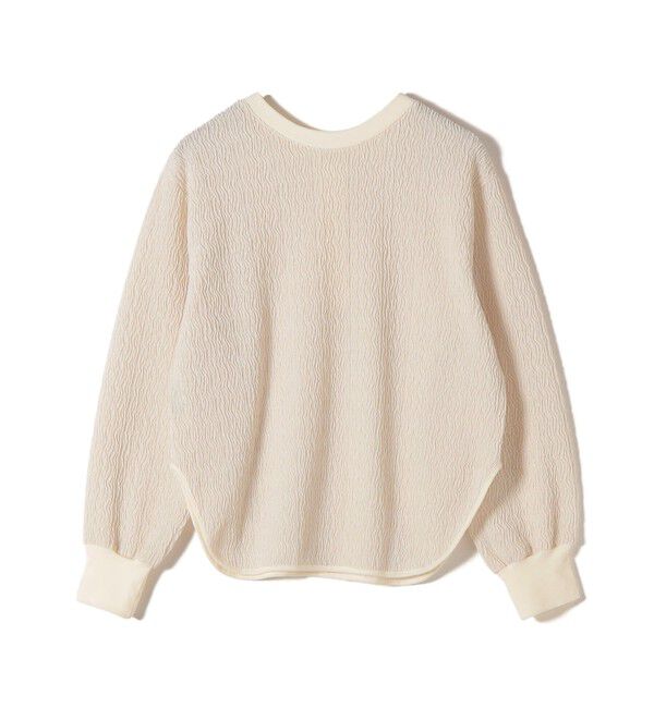 SHIPS for women「《予約》【WEB限定】〈手洗い可能〉ウェーブ クレープ ヘンリー 2WAY プルオーバー」|Tシャツ・カットソー|