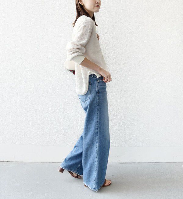 SHIPS for women「《予約》【WEB限定】〈手洗い可能〉ウェーブ クレープ ヘンリー 2WAY プルオーバー」|Tシャツ・カットソー|