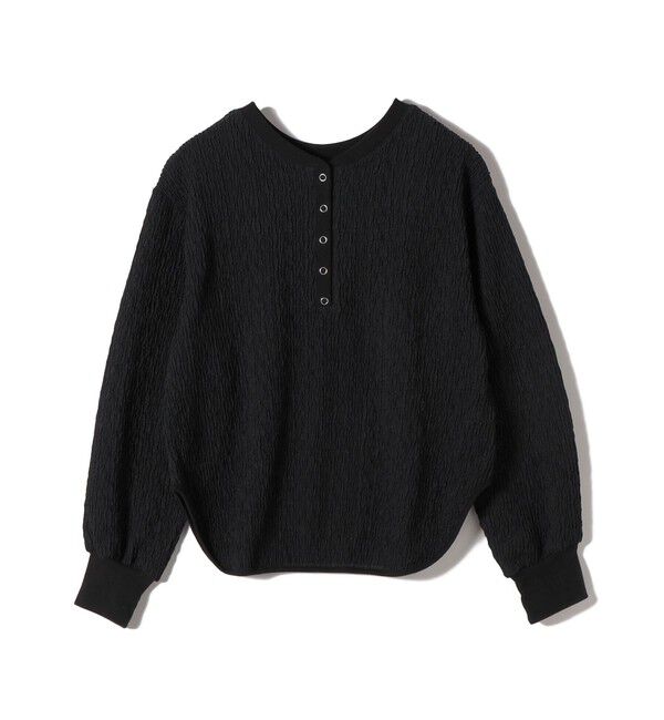 SHIPS for women「《予約》【WEB限定】〈手洗い可能〉ウェーブ クレープ ヘンリー 2WAY プルオーバー」|Tシャツ・カットソー|