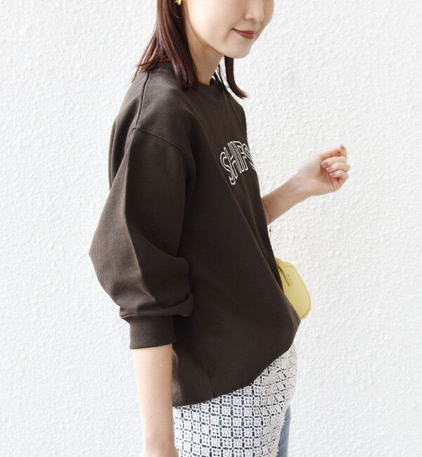 SHIPS for women「【WEB限定】SHIPS ラウンド ロゴ 刺繍 スウェット」|スウェット・ジャージ|