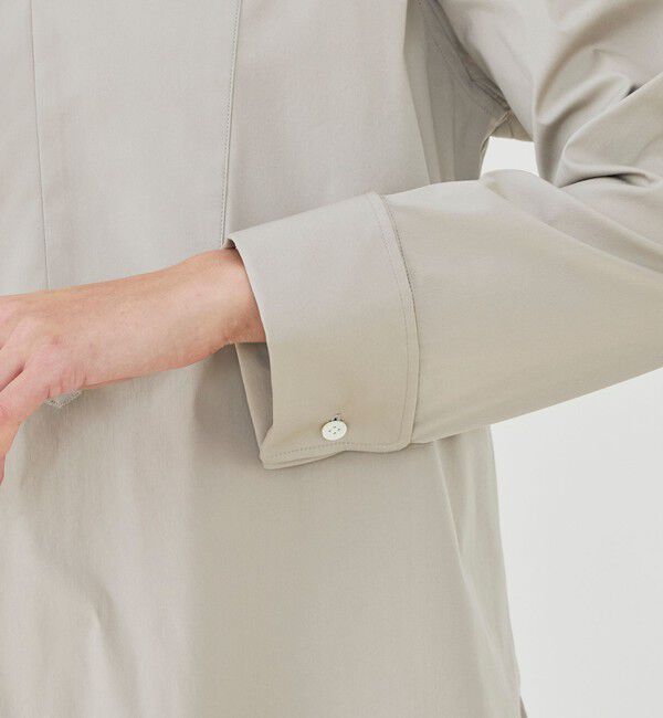 GALERIE VIE「ストレッチタイプライター ブザムロングブラウス」|シャツ・ブラウス|