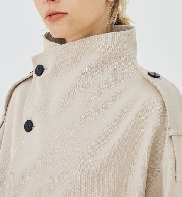 GALERIE VIE「コットンウールギャバジン ハイネックショートコート」|その他|