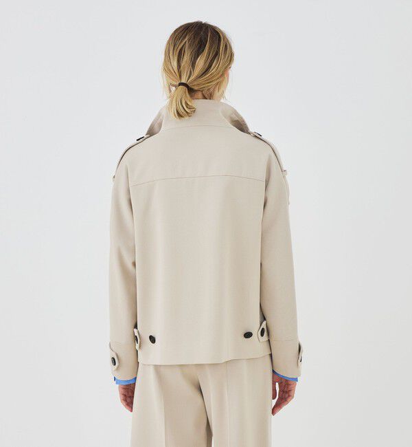 GALERIE VIE「コットンウールギャバジン ハイネックショートコート」|その他|