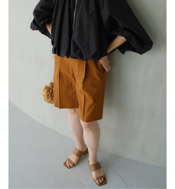 VERMEIL par iena「《予約》Clean Linen ショーツ」|その他|キャメル