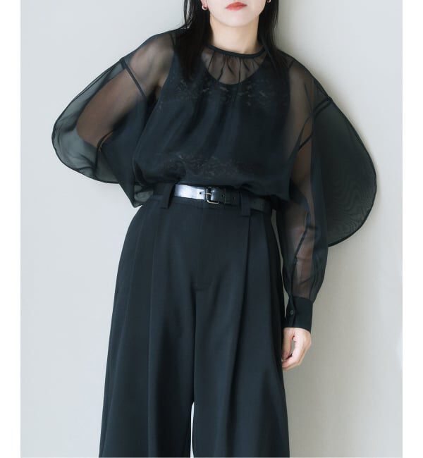 HARDY NOIR「オーガンジーXレースブラウス」|シャツ・ブラウス|