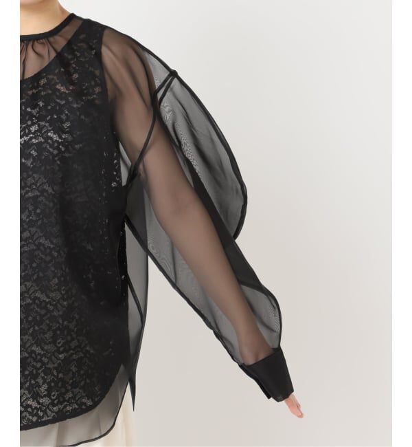 HARDY NOIR「オーガンジーXレースブラウス」|シャツ・ブラウス|