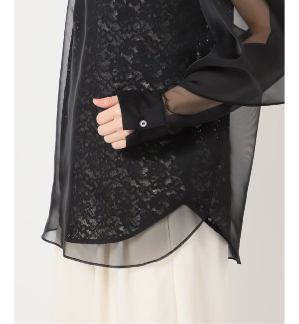 HARDY NOIR「オーガンジーXレースブラウス」|シャツ・ブラウス|