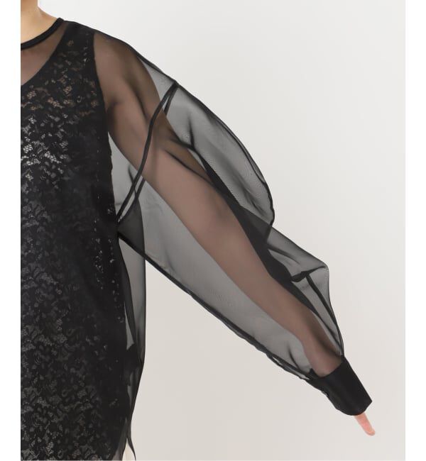 HARDY NOIR「オーガンジーXレースブラウス」|シャツ・ブラウス|