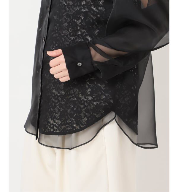 HARDY NOIR「オーガンジーXレースブラウス」|シャツ・ブラウス|