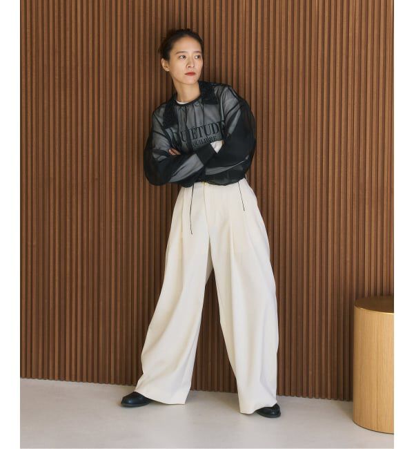 HARDY NOIR「オーガンジーXレースブラウス」|シャツ・ブラウス|