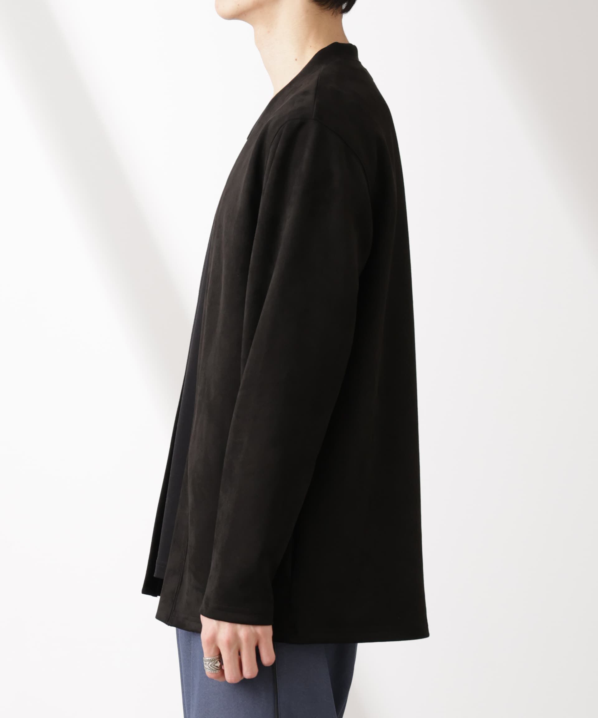 nano･universe「フェイクスエードトッパーカーディガン」|Tシャツ・カットソー|