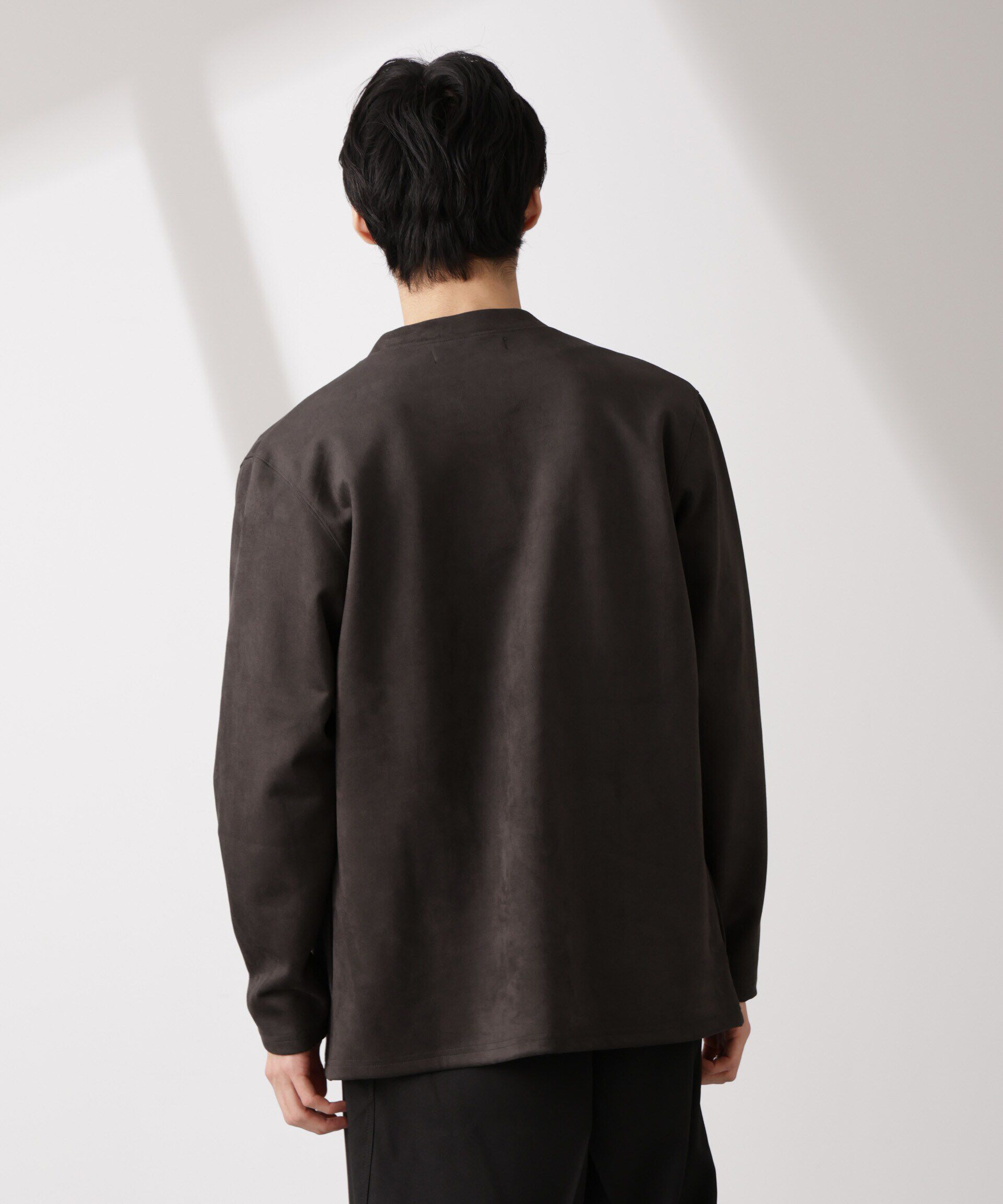 nano･universe「フェイクスエードトッパーカーディガン」|Tシャツ・カットソー|