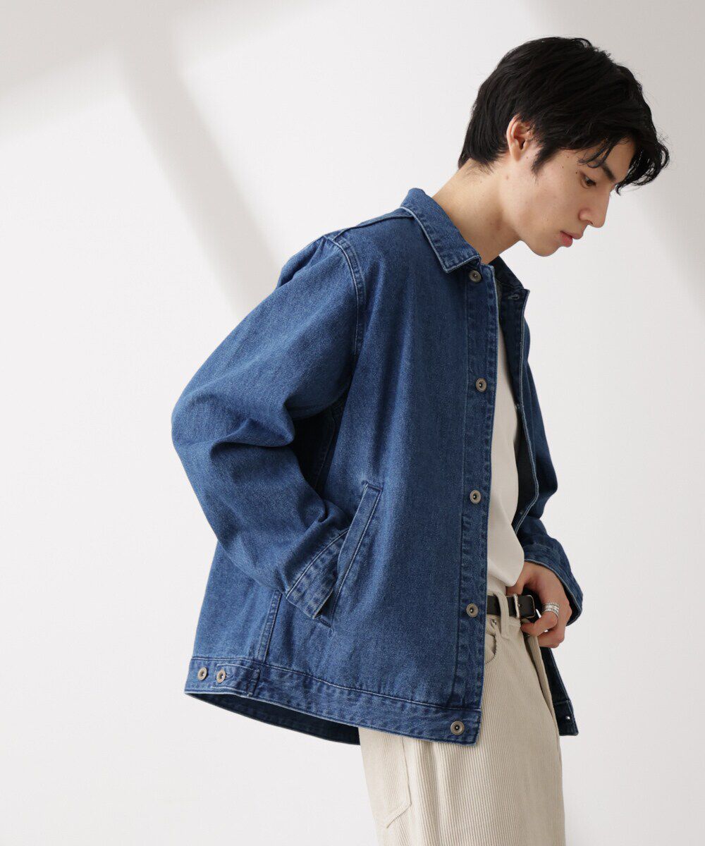 nano･universe「デニムブルゾン」|ブルゾン・スタジャン|L.ブルー1