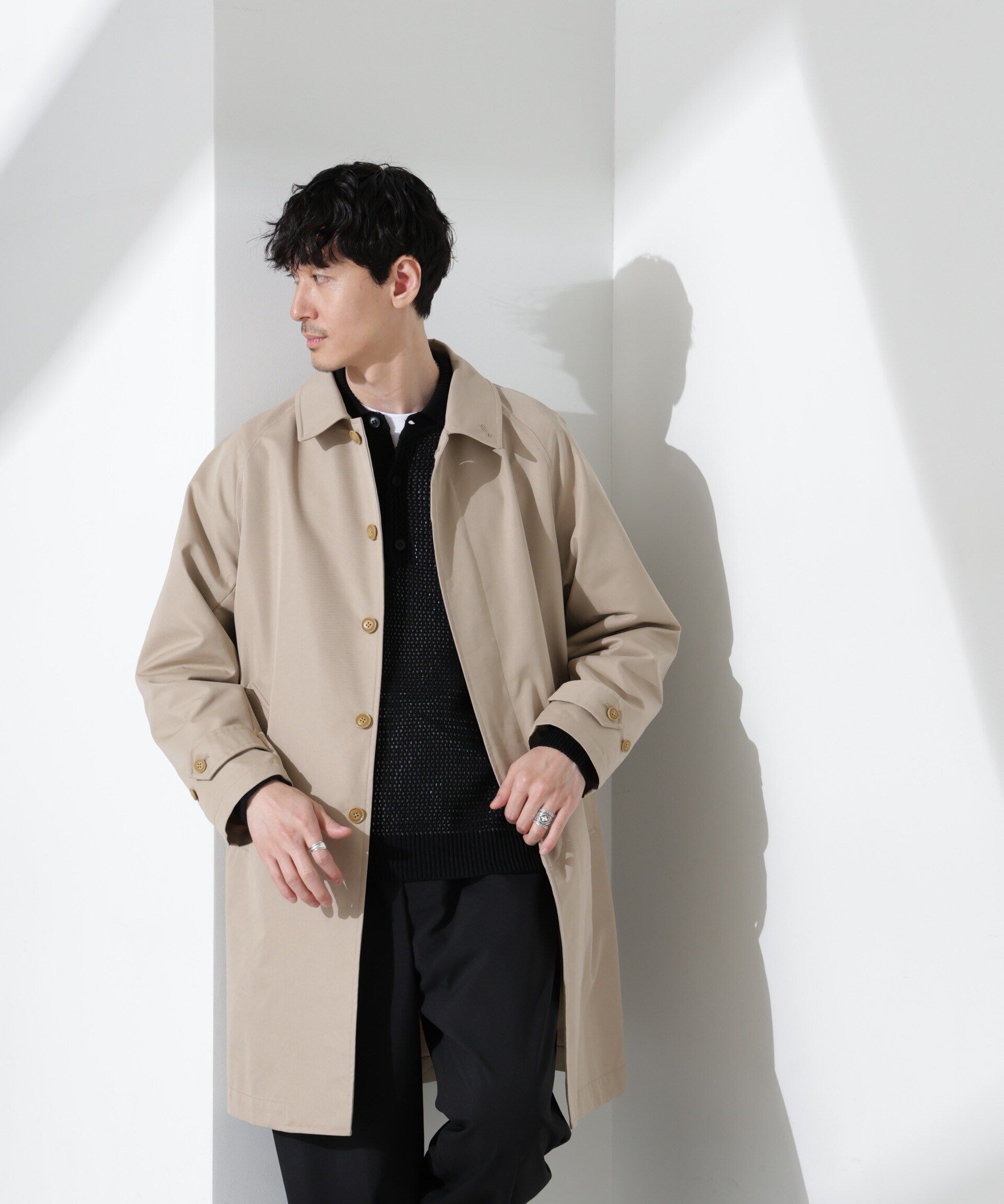 nano･universe「撥水ギャバラグランステンカラーコート」|その他|