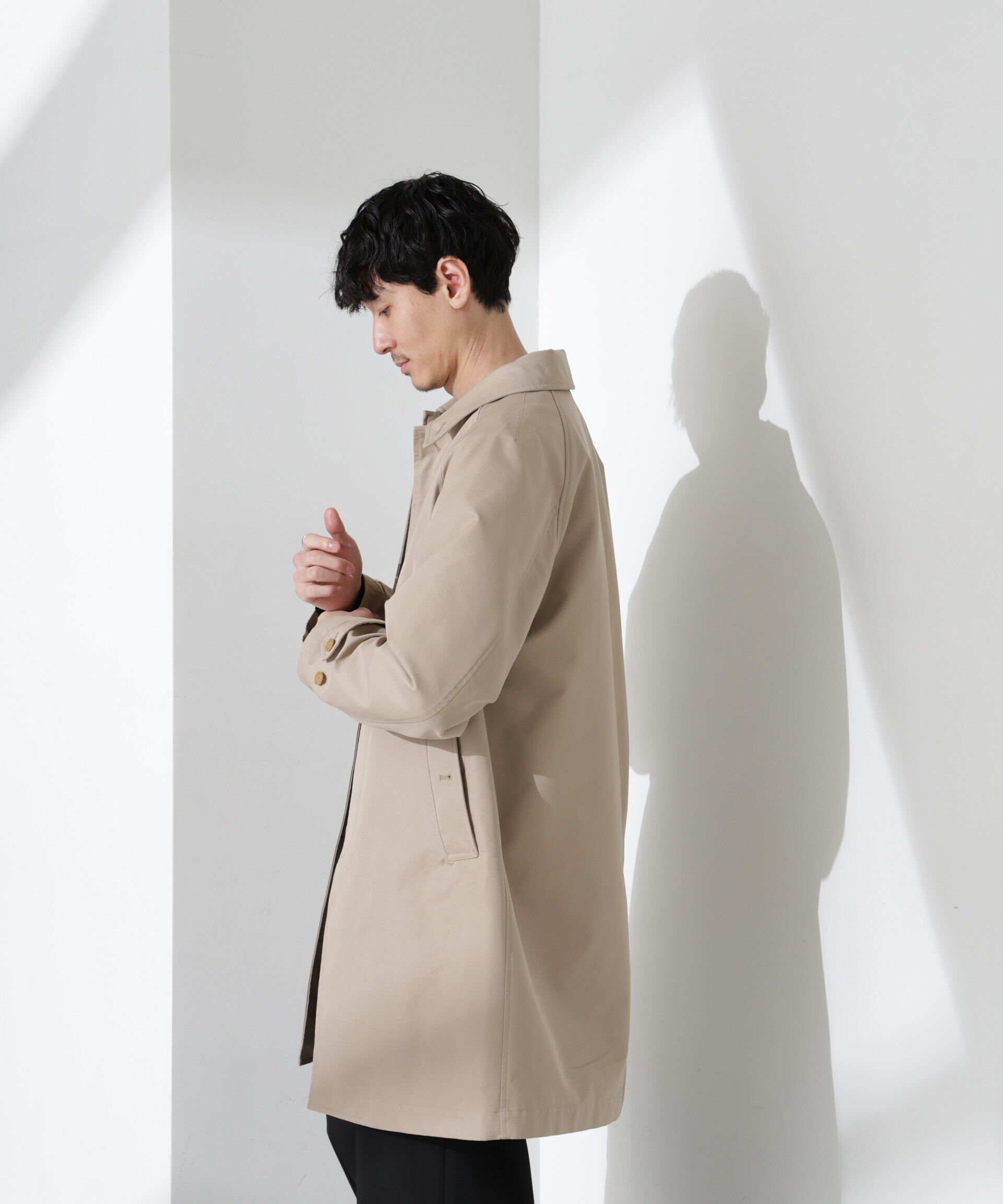 nano･universe「撥水ギャバラグランステンカラーコート」|その他|