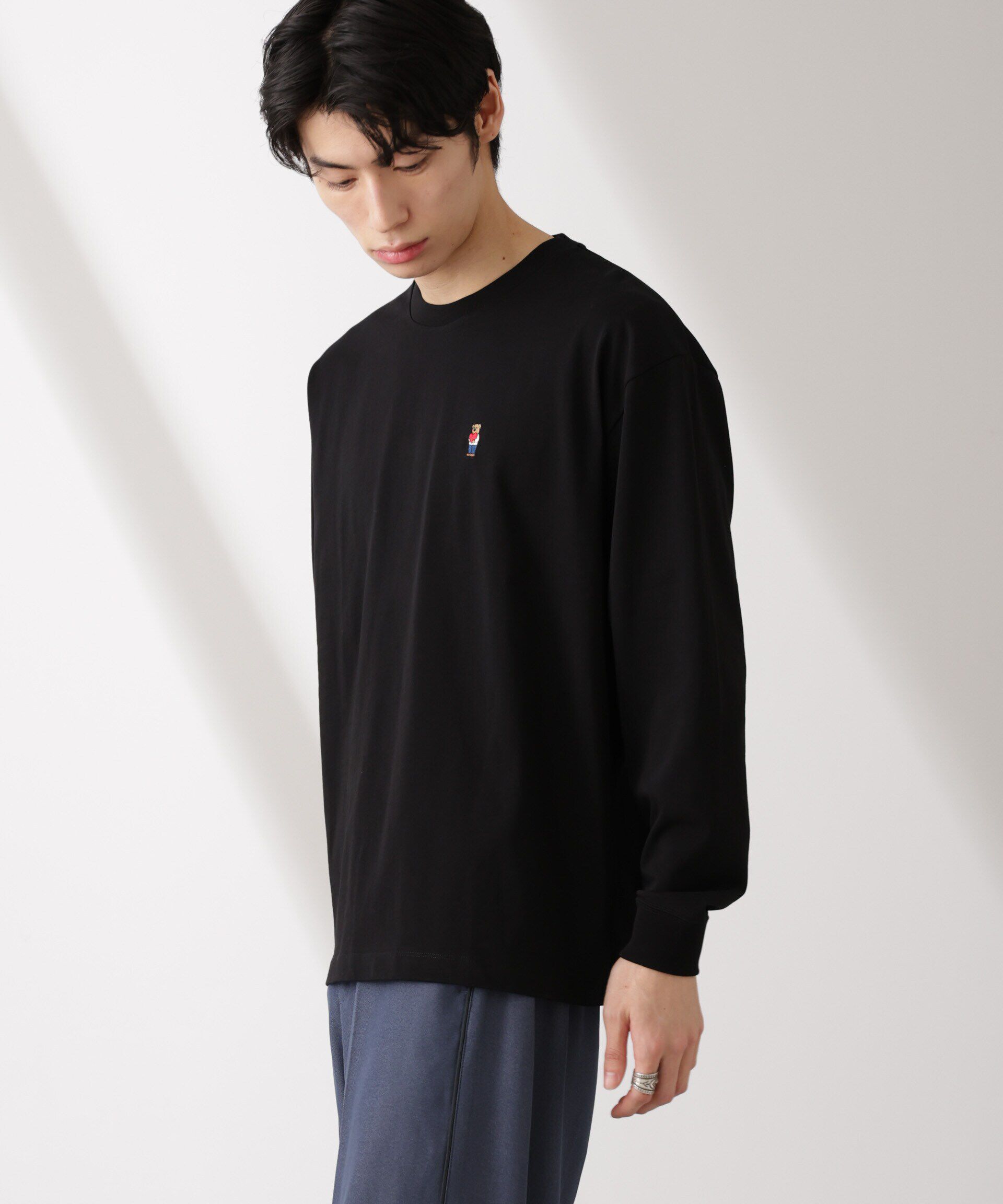 nano･universe「ナノベアTシャツ 長袖」|Tシャツ・カットソー|