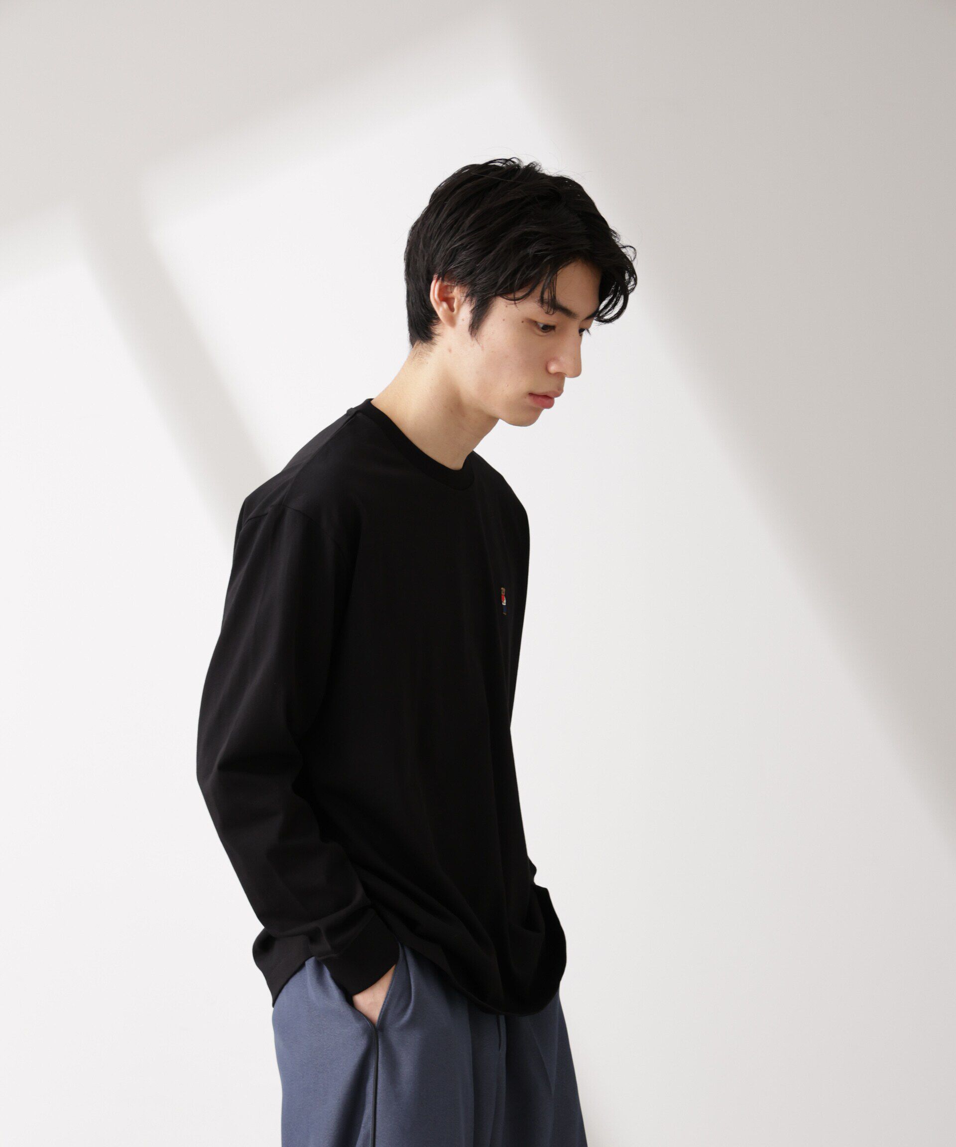 nano･universe「ナノベアTシャツ 長袖」|Tシャツ・カットソー|