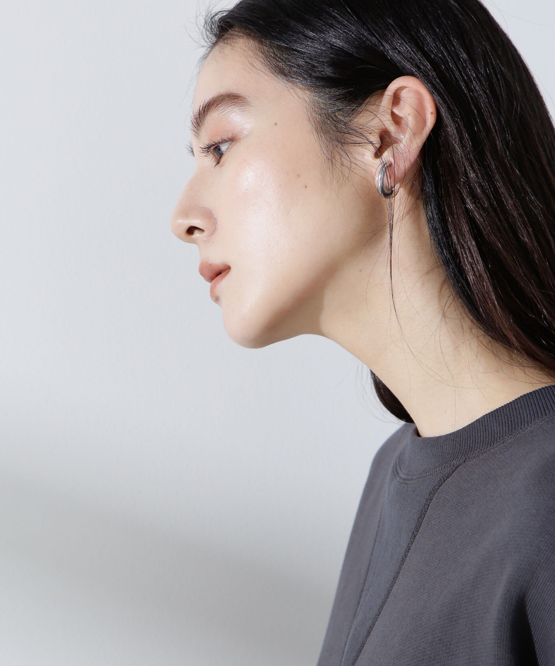 nano･universe「クリアフープピアス」|ピアス|