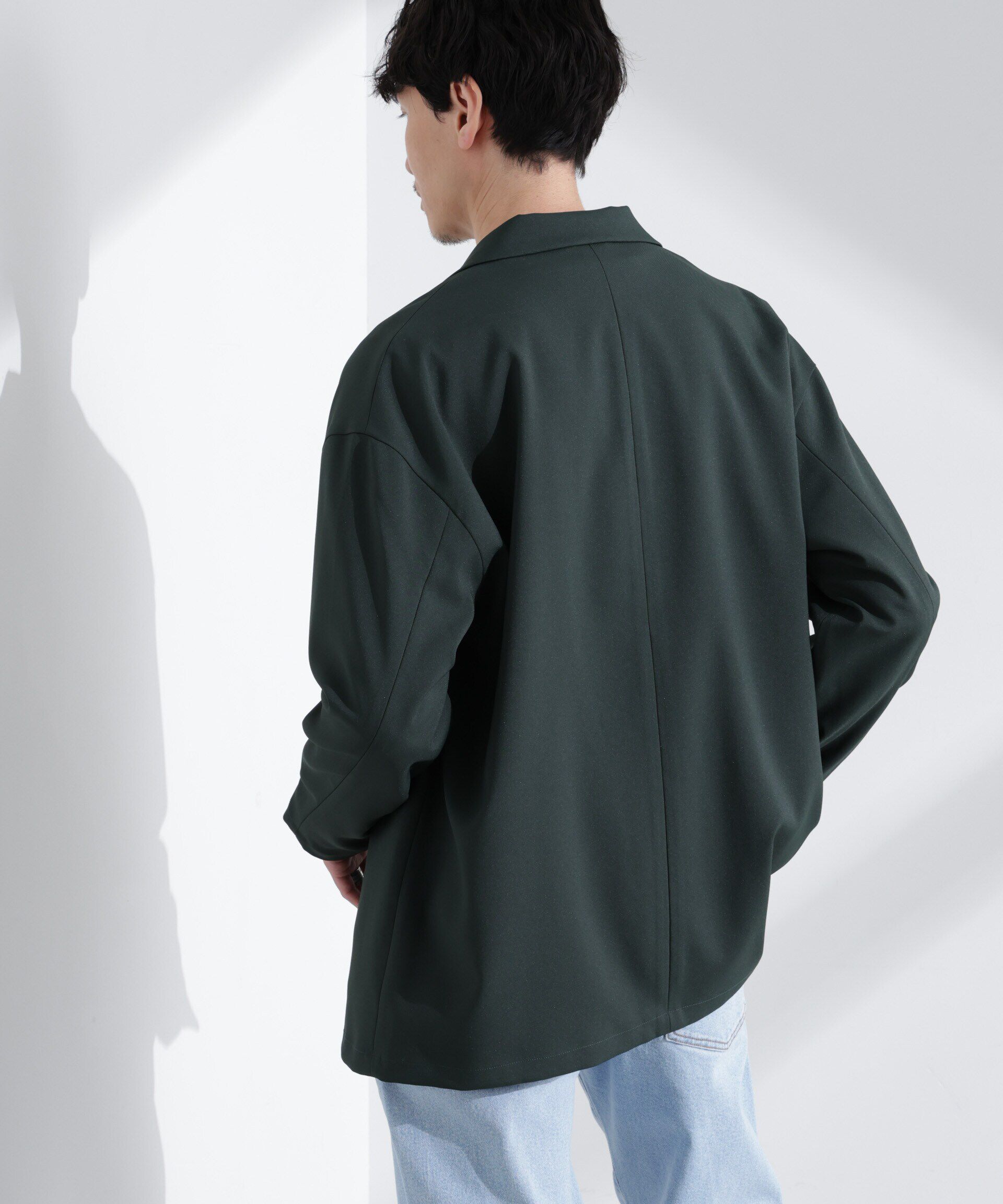 nano･universe「ドレープワイドジャケット（セットアップ可）」|テーラードジャケット|