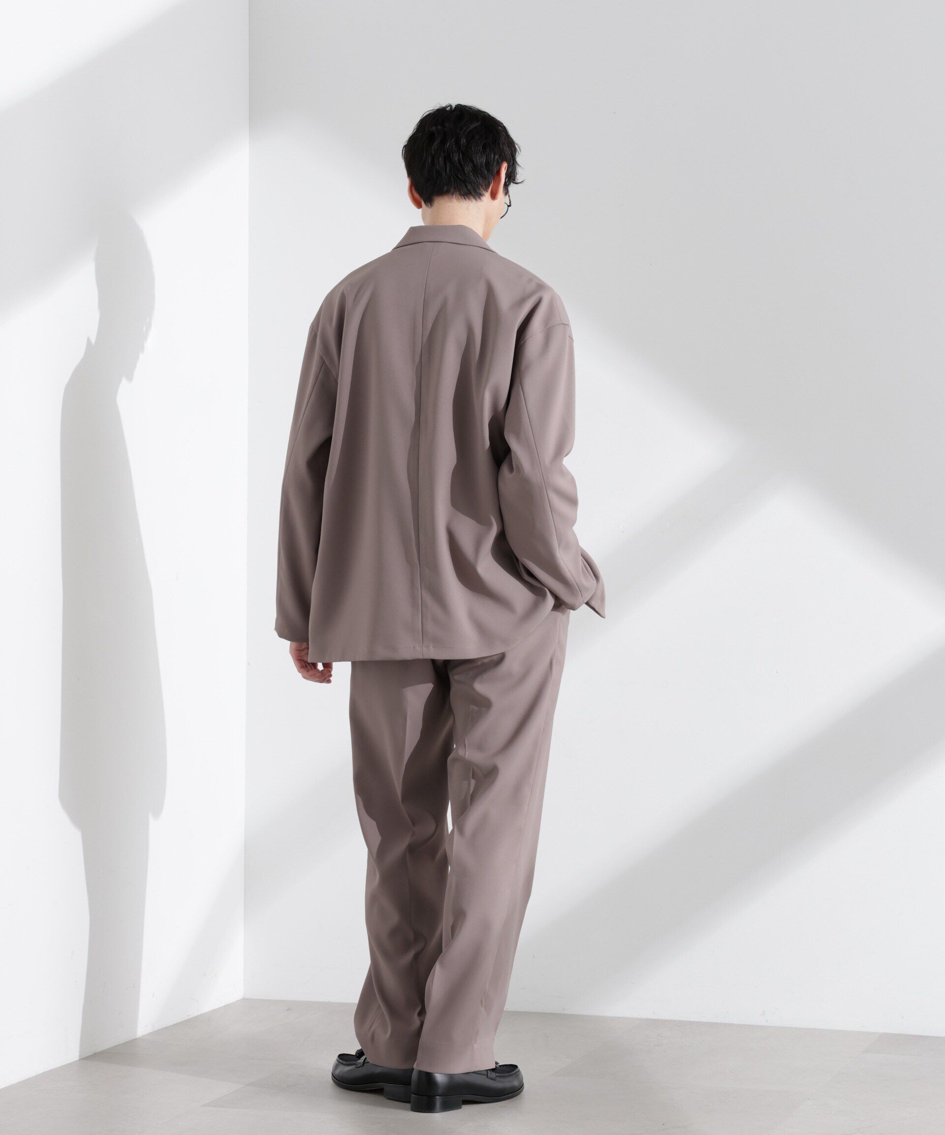 nano･universe「ドレープストレートスラックス（セットアップ可）」|チノ|