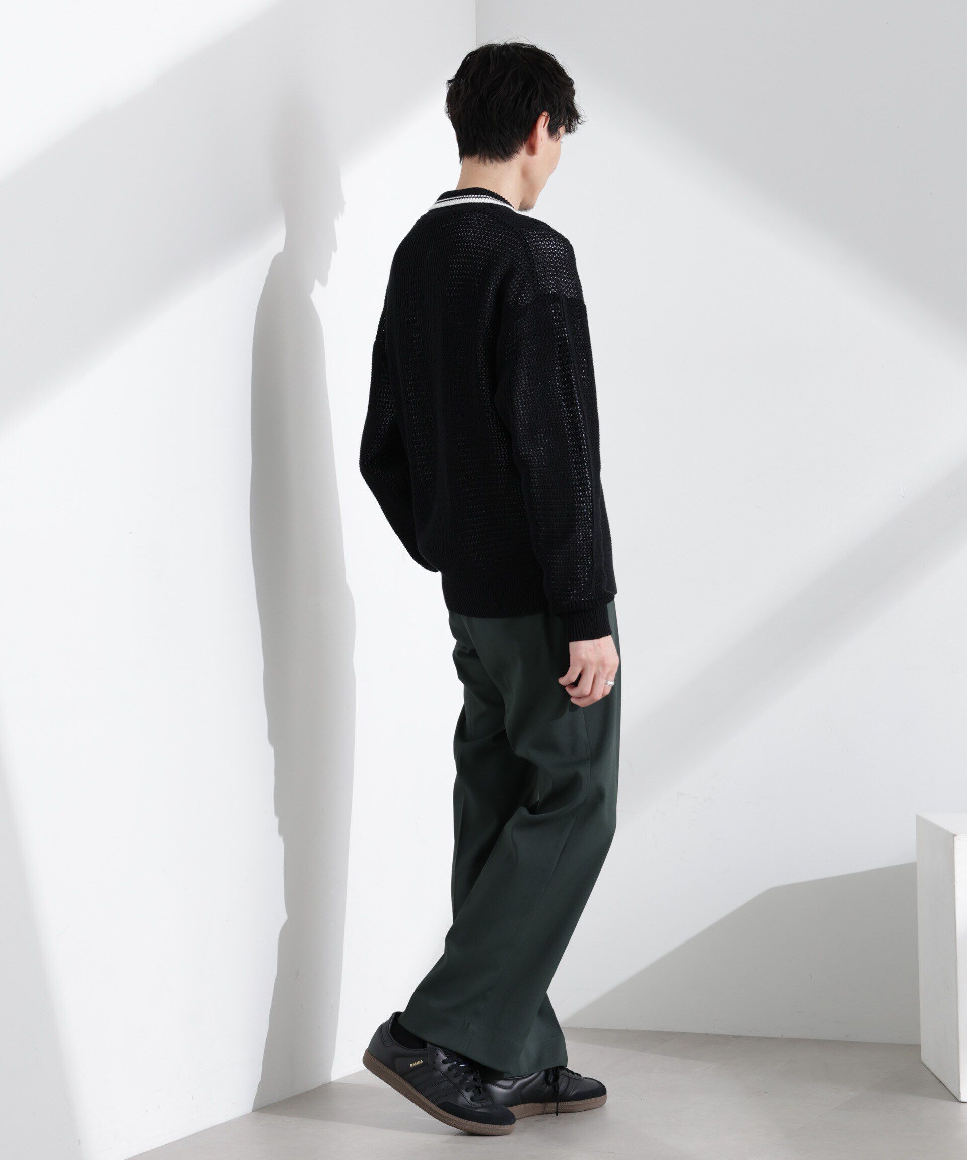 nano･universe「ドレープストレートスラックス（セットアップ可）」|チノ|