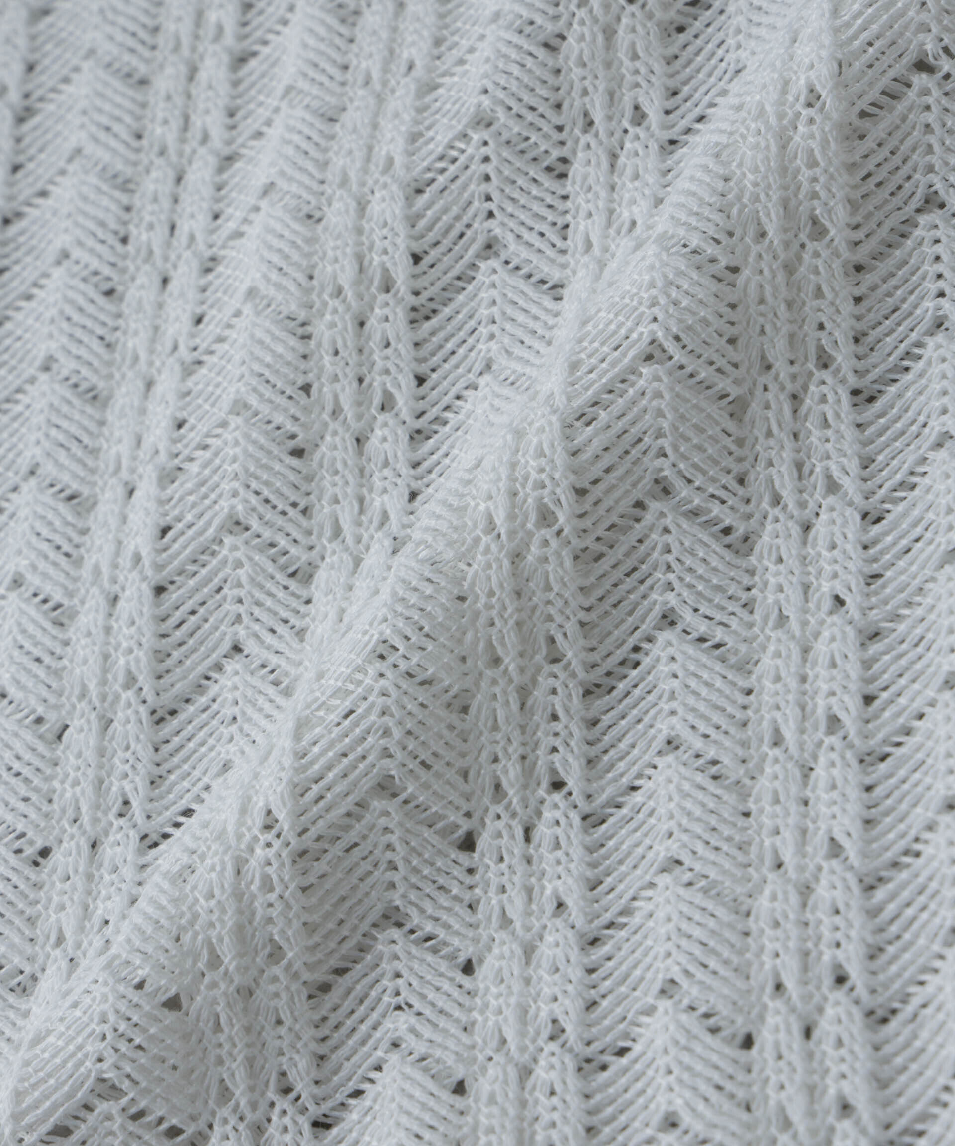 nano･universe「メッシュラッセル スキッパーポロ」|ニット・セーター|