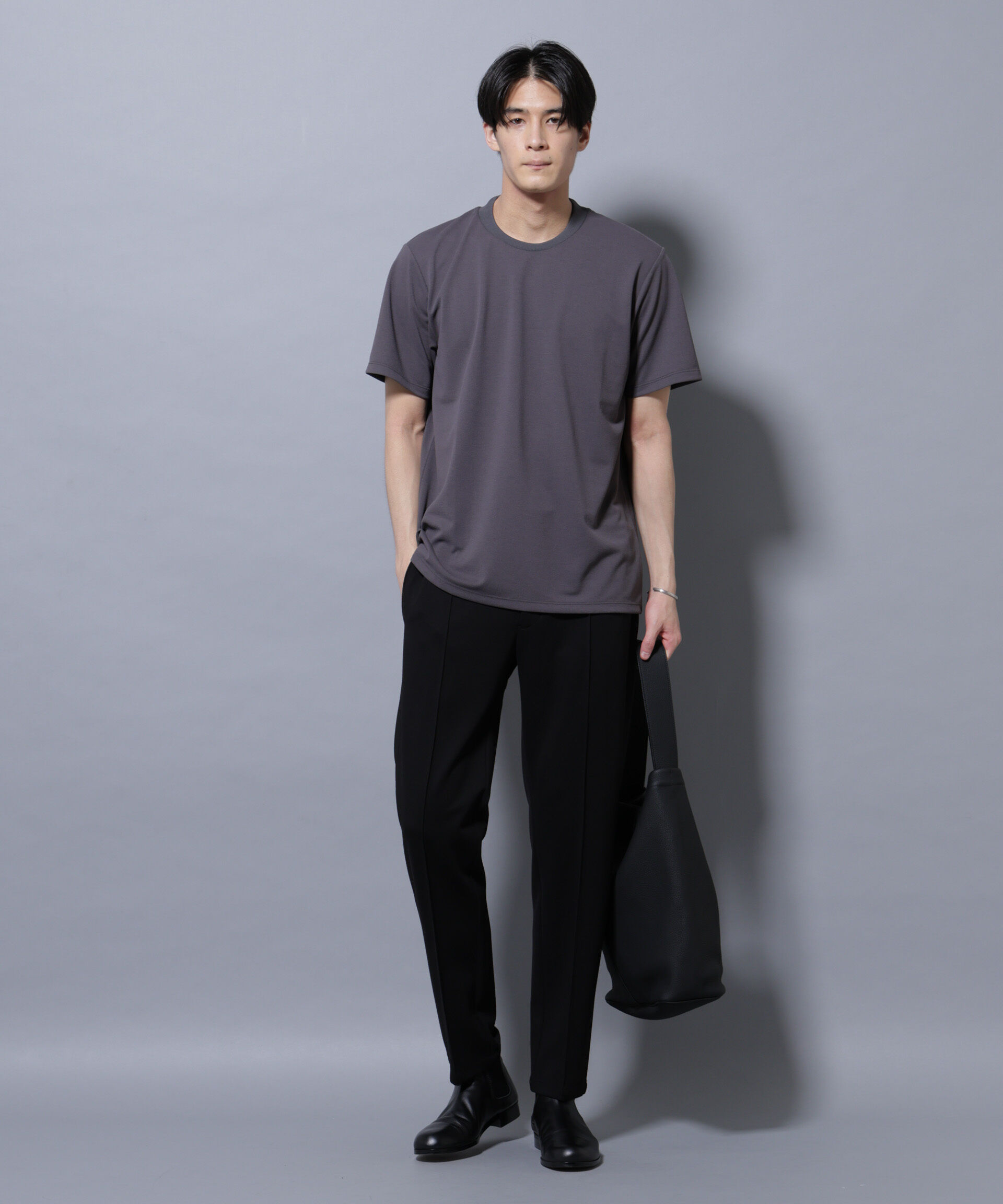 nano･universe「「モダンコンフォートシリーズ」スリムイージースラックス」|チノ|