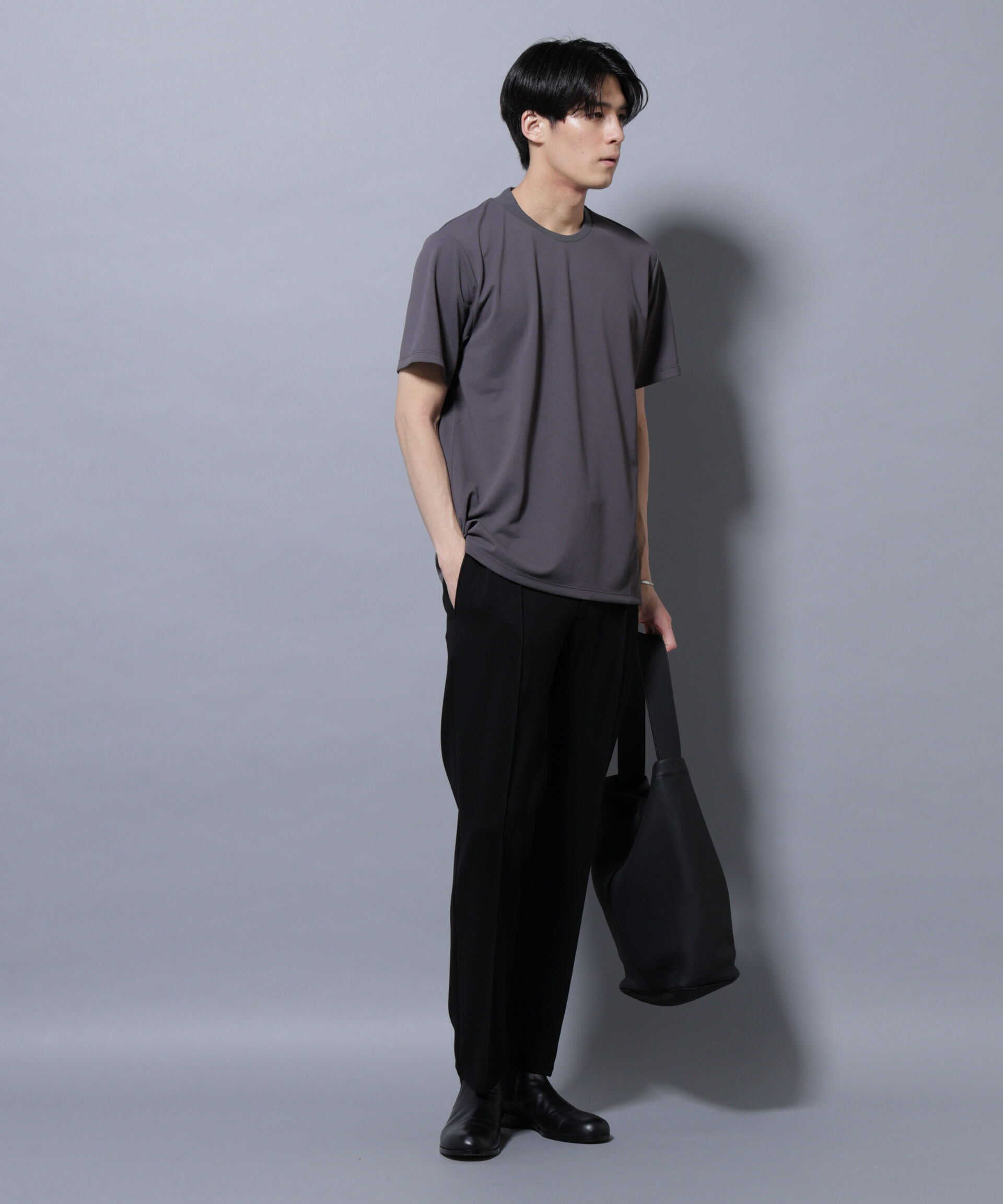 nano･universe「「モダンコンフォートシリーズ」スリムイージースラックス」|チノ|