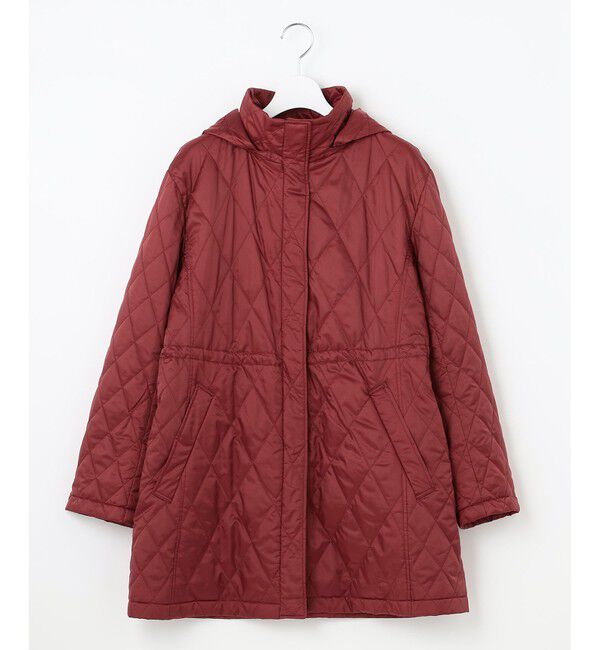 自由区「【洗える】ブライトキルト フード付きコート」|ミリタリー・モッズコート|